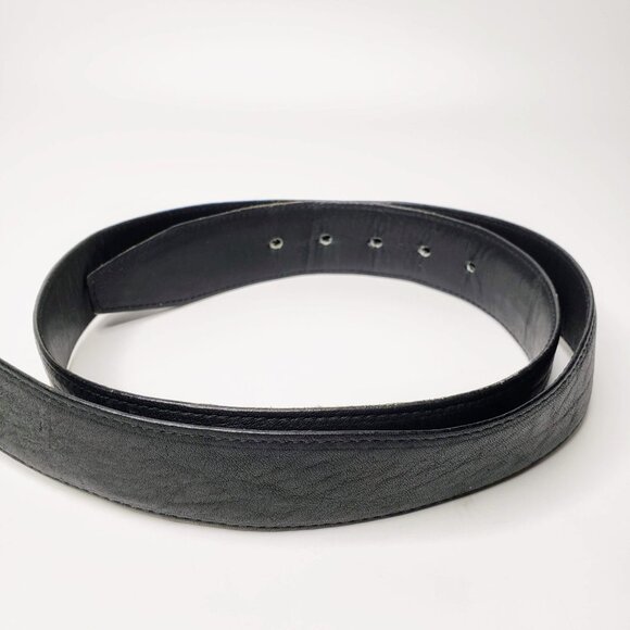 Cougar Black Steerhide Leather Men's Belt 42 - Picture 2 of 8